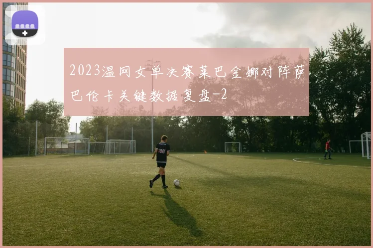 2023温网女单决赛莱巴金娜对阵萨巴伦卡关键数据复盘